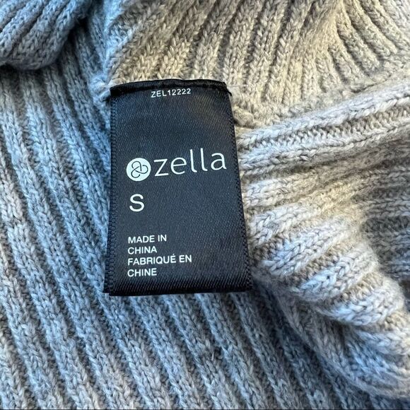 Zella Heather Gray Crossover Wrap Sweater size S - Picture 6 of 10